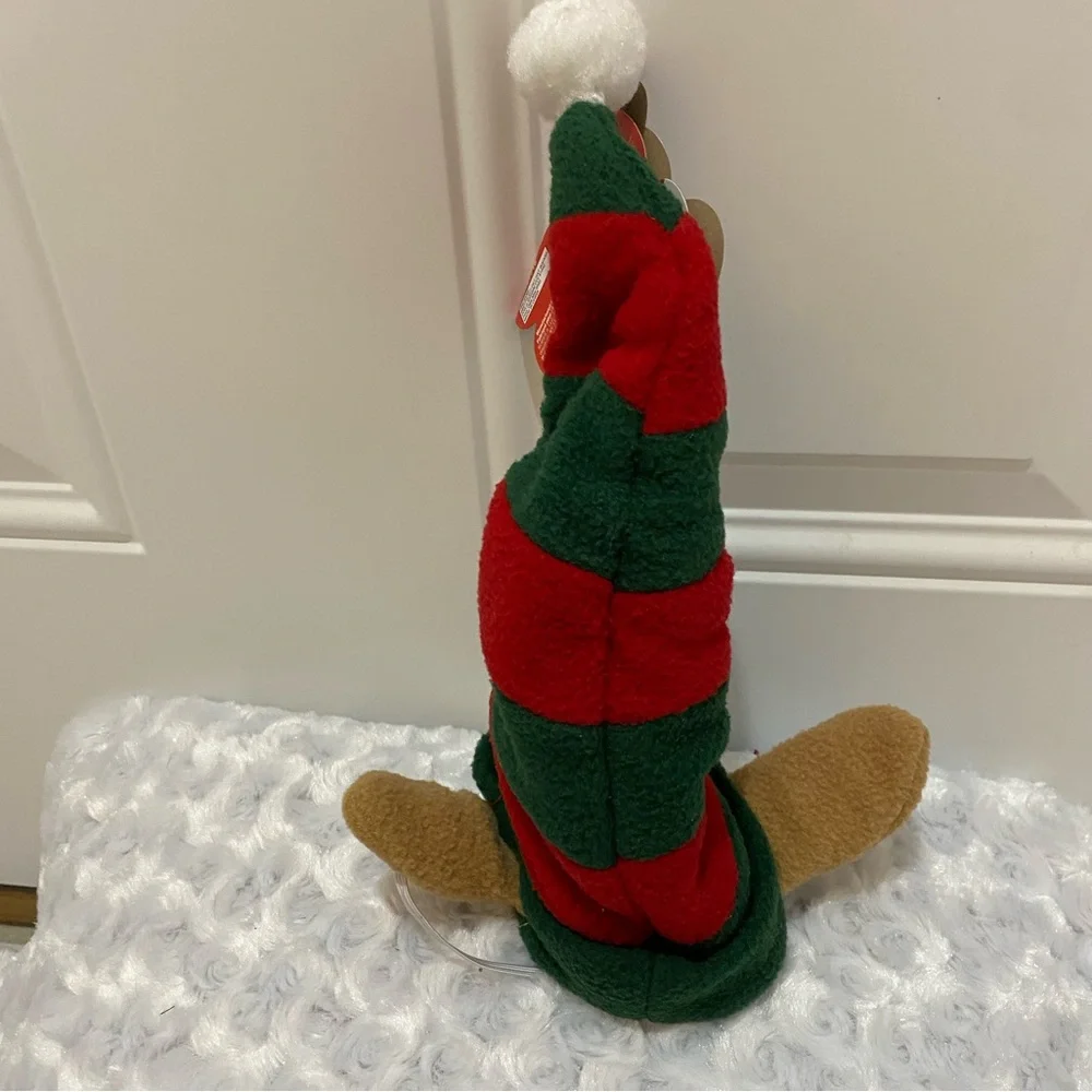 🎄Rubie’s Pet Shop Boutique Dog/Pet Christmas Elf Hat - Red & Green Stripe - S/M